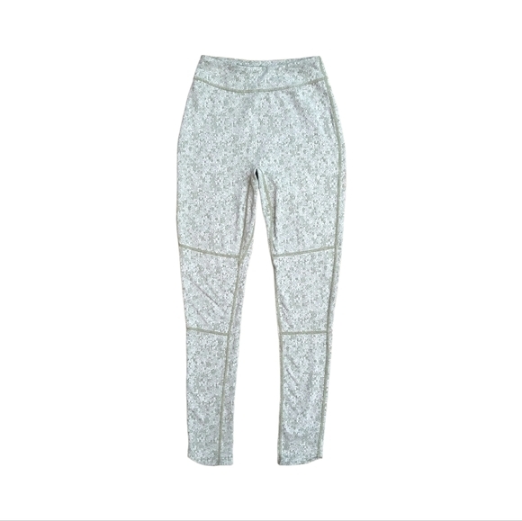 Gymshark Pants - Gymshark Leggings Fleur Texture Dry Green Khaki Marled 7/8 Length sz S